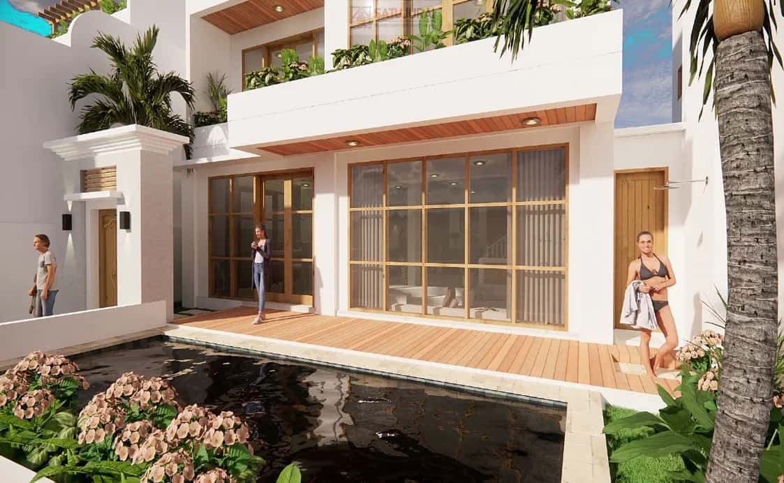 Modern 3-Storey Villa with Panoramic Views for Leasehold in Seseh, Bali Modern 3-Storey Villa with Panoramic Views for Leasehold in Seseh, Bali
