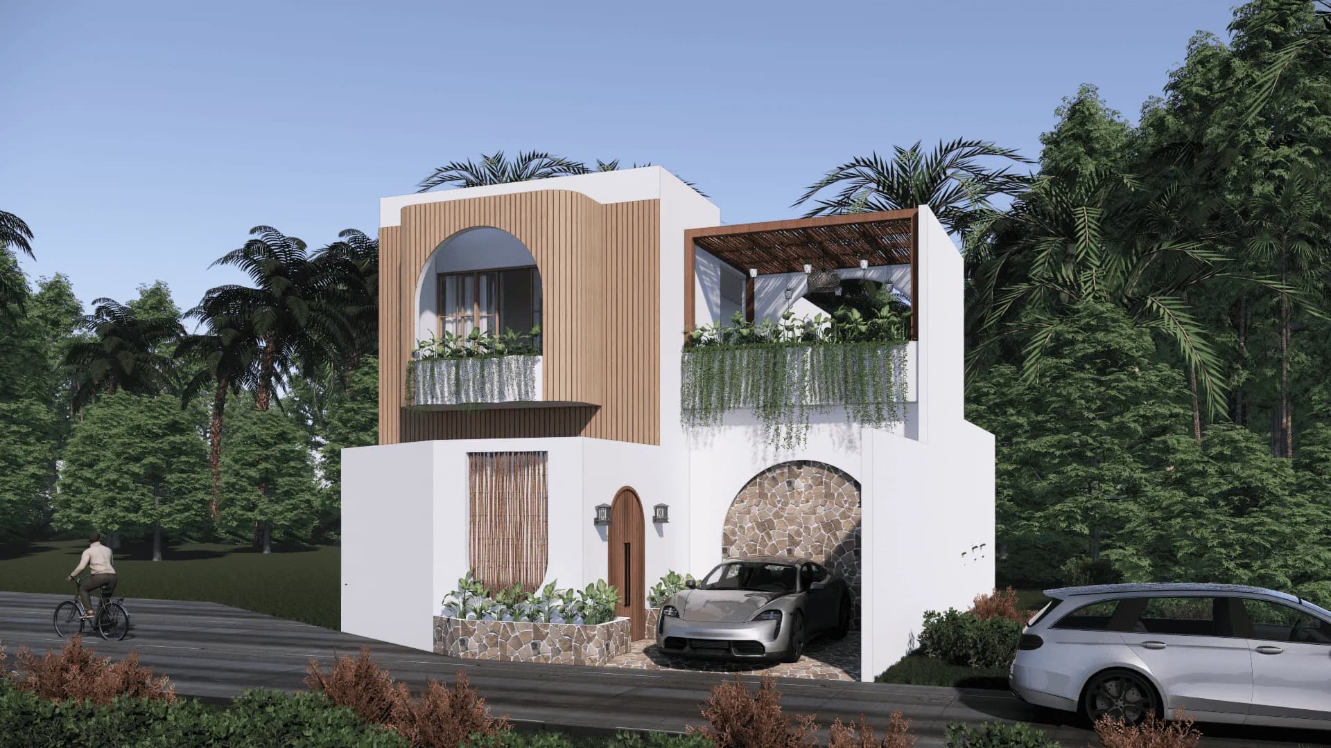 3-Bedroom Leasehold Villas in Canggu with Rice Field View – Completion 2025, foto 1