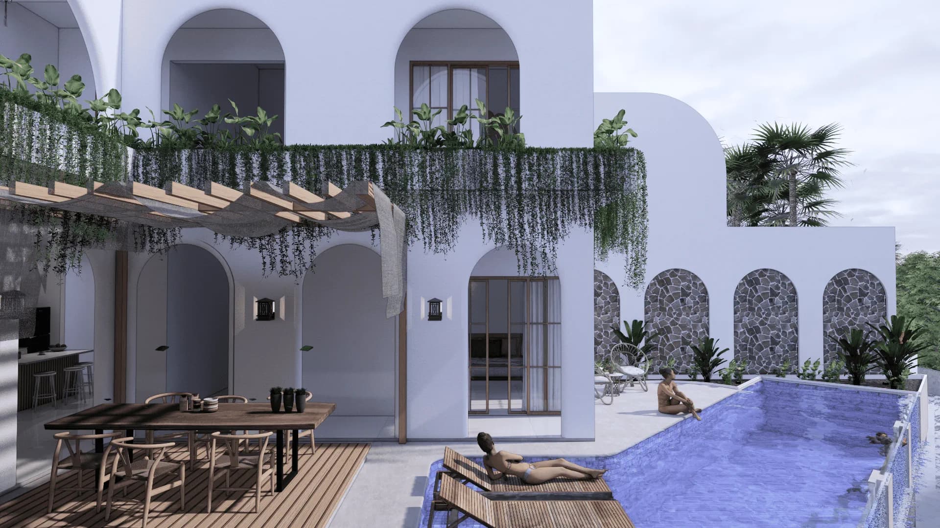 3-Bedroom Leasehold Villas in Canggu with Rice Field View – Completion 2025, foto 2